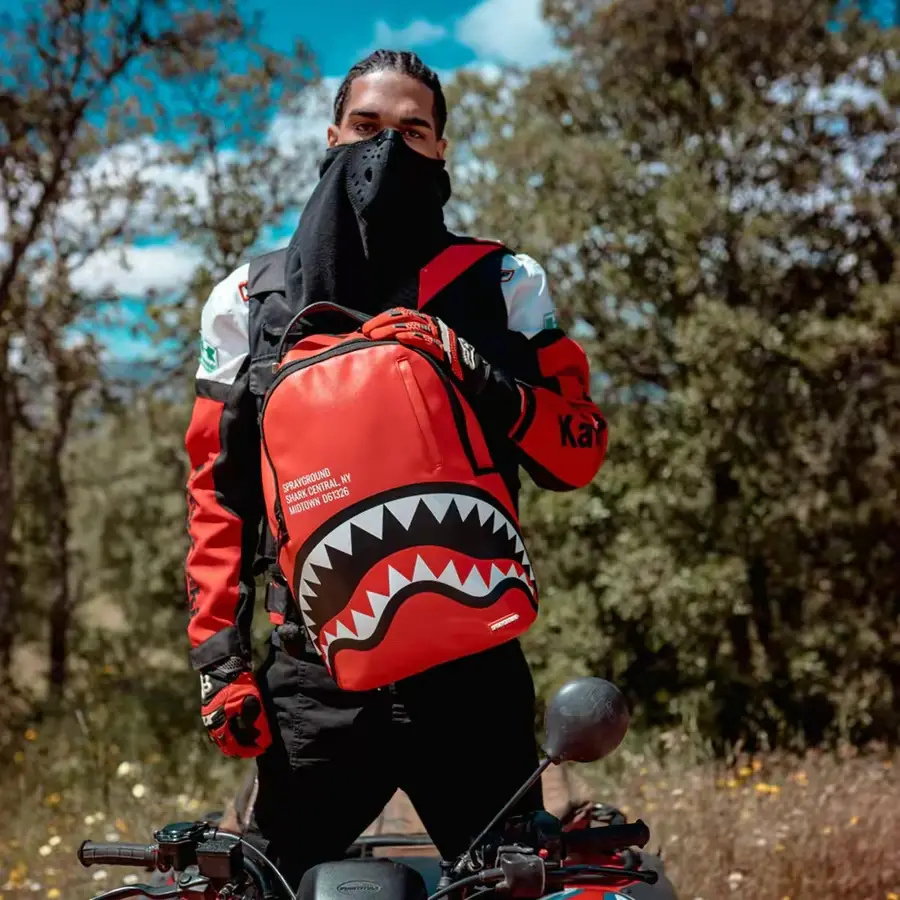 Balo Sprayground Big Logo Shark Mouth 'Red' W0845727 - Ảnh 5