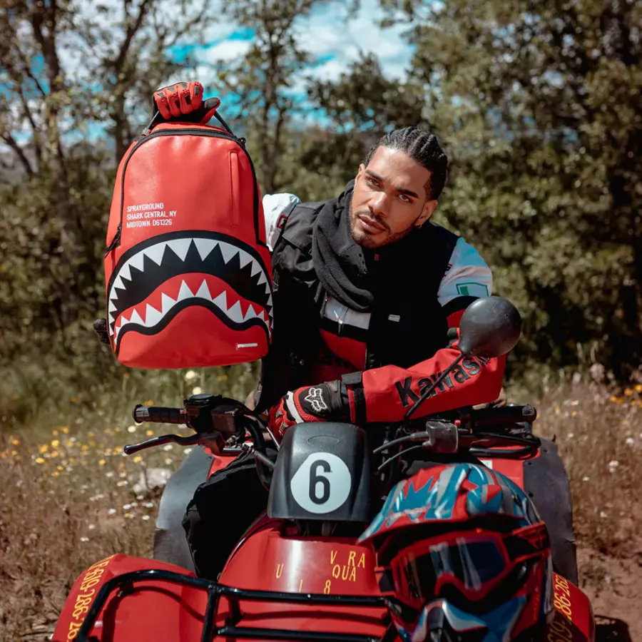 Balo Sprayground Big Logo Shark Mouth 'Red' W0845727 - Ảnh 3