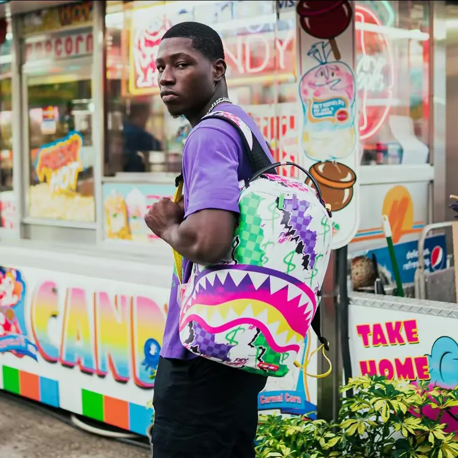 Balo Sprayground Shark Mouth 'Colorful Graffiti' W0835711 - Ảnh 5