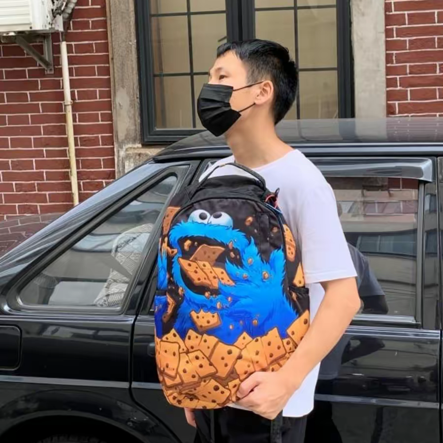 Balo Sprayground Sesame Street 'Blue' W0645816 - Ảnh 5