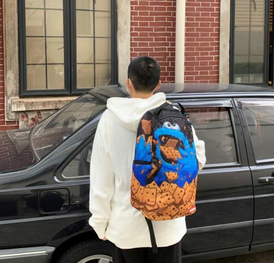 Balo Sprayground Sesame Street 'Blue' W0645816 - Ảnh 4