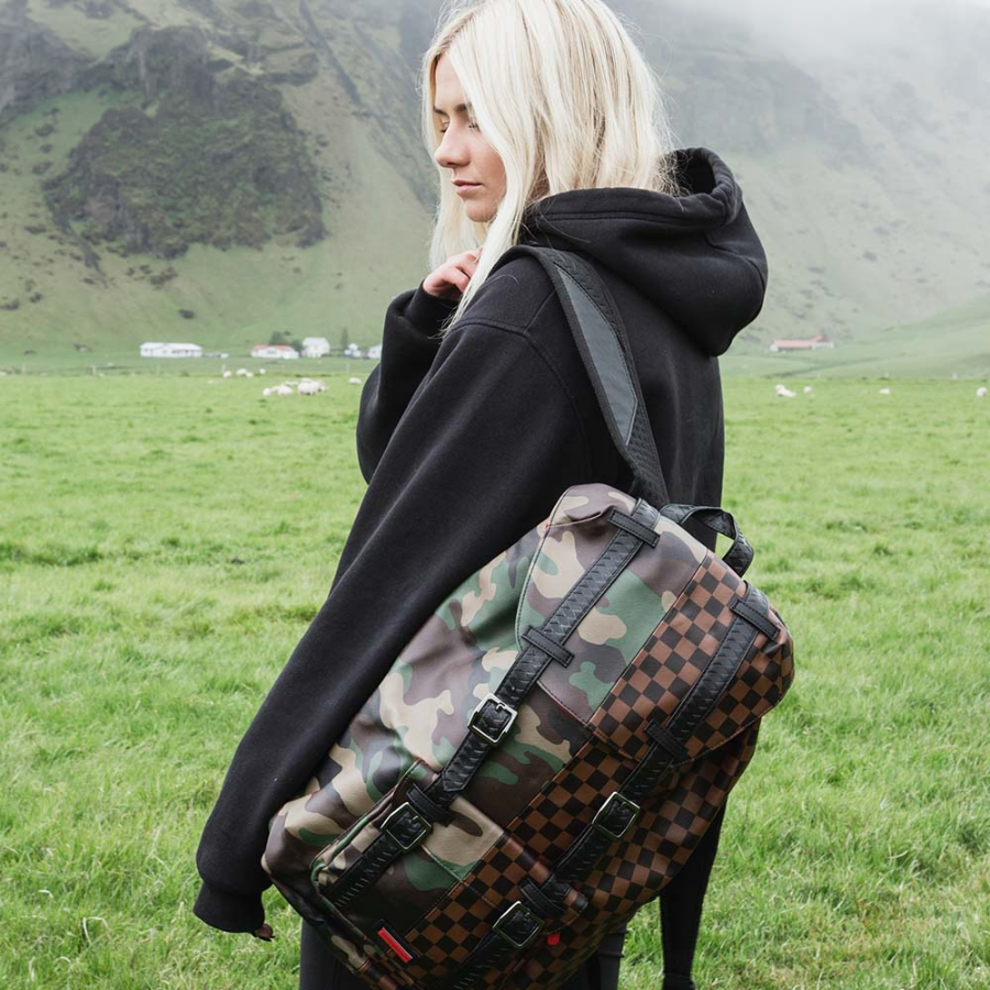 Balo Sprayground Checkerboard Cover 'Camo' W0645702 - Ảnh 5