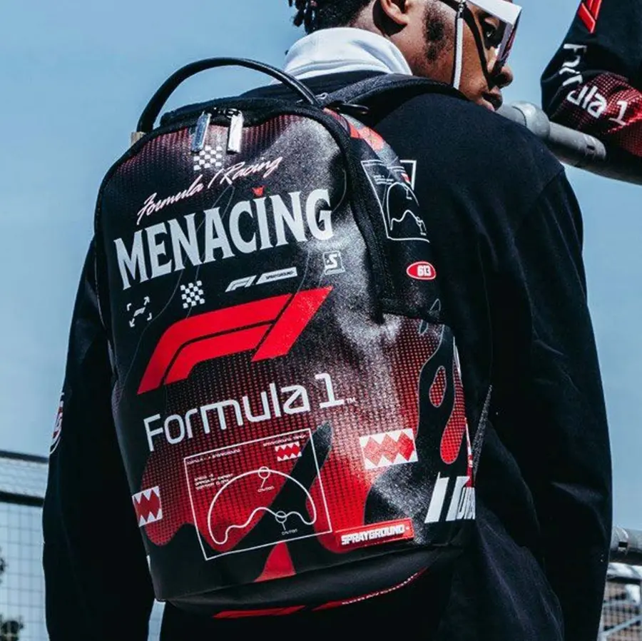Balo Sprayground x F1 Formula One 'Red Black' W0735813 - Ảnh 5