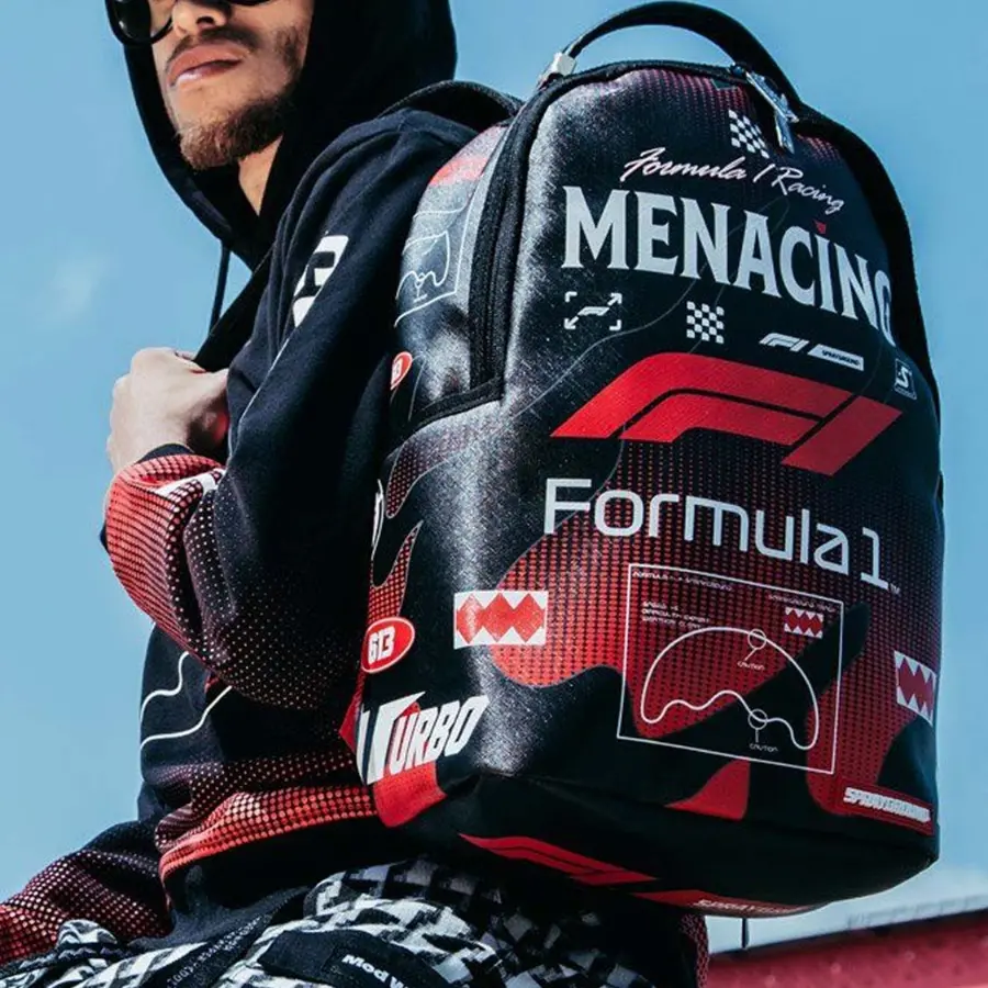Balo Sprayground x F1 Formula One 'Red Black' W0735813 - Ảnh 3