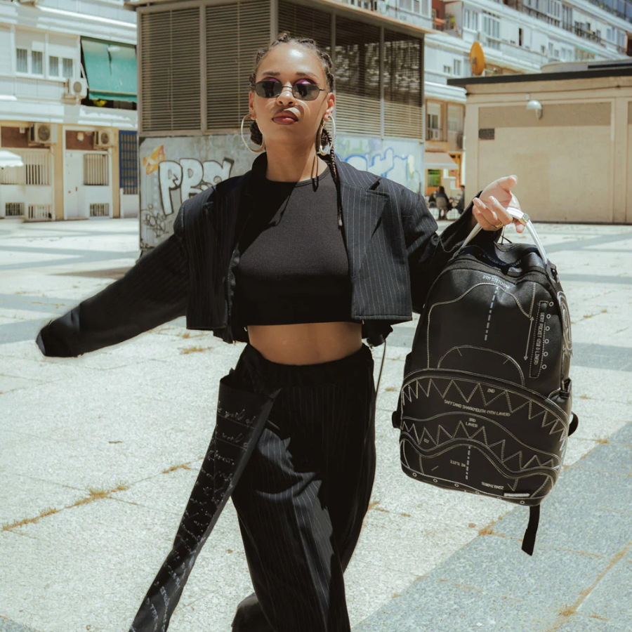 Balo Sprayground Trendy Shark Mouth Large 'Black' W0835715 - Ảnh 4