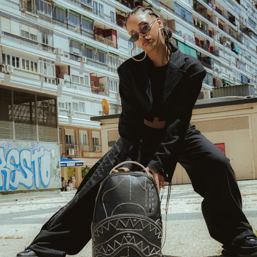 Balo Sprayground Trendy Shark Mouth Large 'Black' W0835715 - Ảnh 3