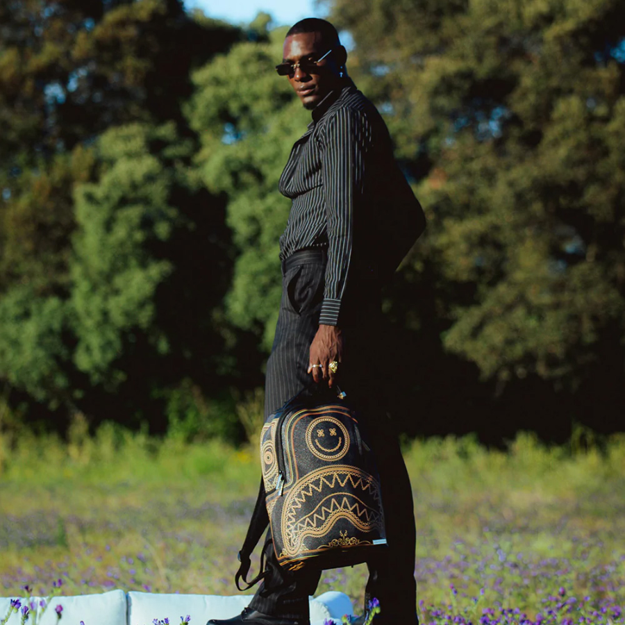 Balo Sprayground Chain Element Printing Shark Mouth 'Black' W0845733 - Ảnh 2