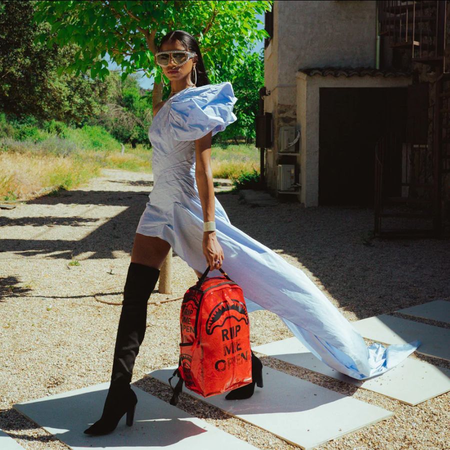 Balo Sprayground Spoof Tide Classic Shark 'Red' W0835725 - Ảnh 4