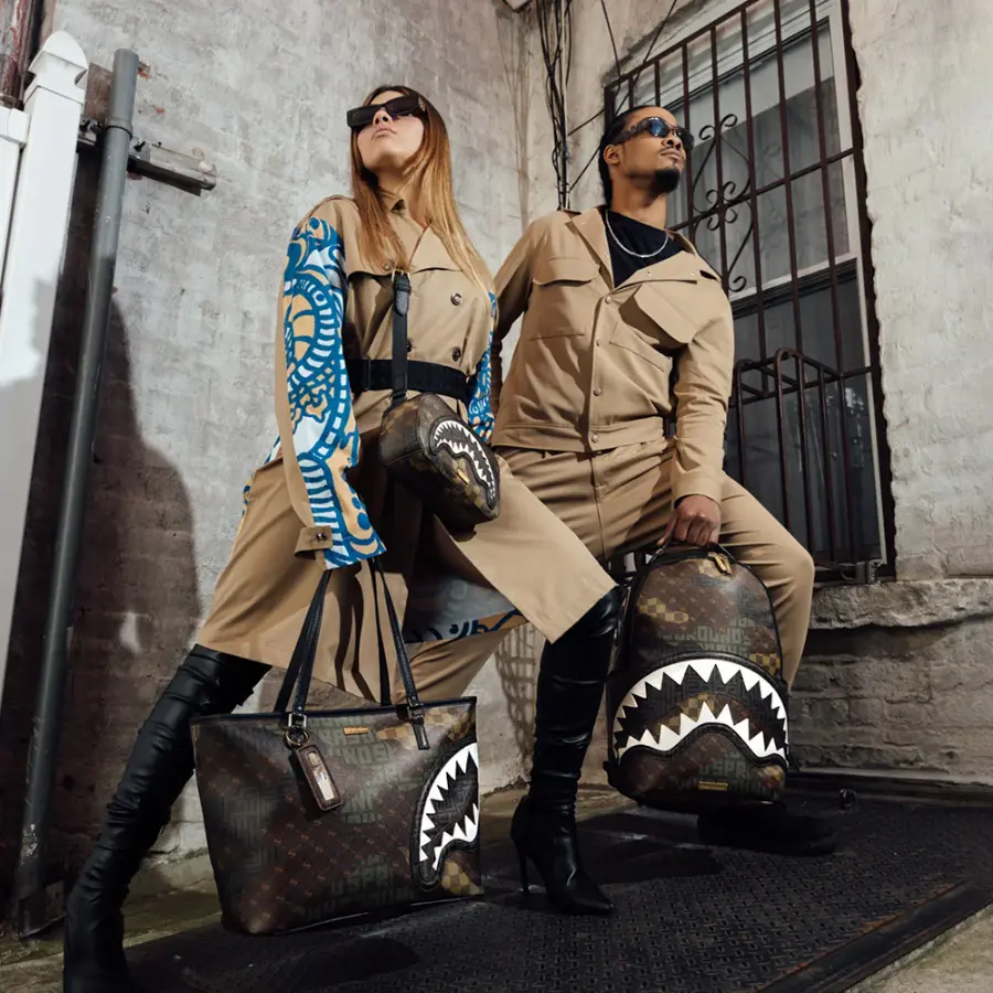 Alternative view of Balo Sprayground Stitching Shark Mouth 'Brown' W0915705