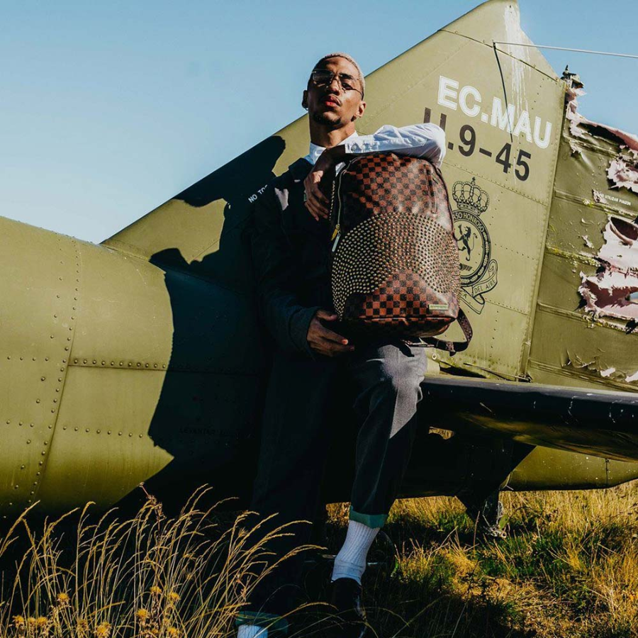 Balo Sprayground Golden Beads Shark Mouth 'Brown' W0815711 - Ảnh 3