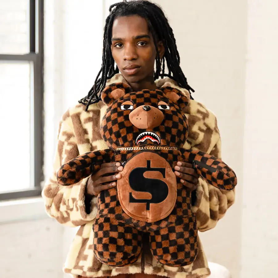 Balo Sprayground Dollar Plush Doll 'Brown' W0917004 - Ảnh 4