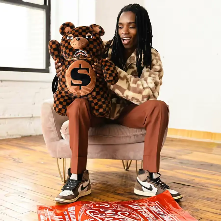 Balo Sprayground Dollar Plush Doll 'Brown' W0917004 - Ảnh 3