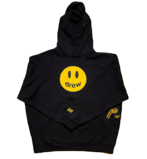 Áo Drew House Mascot Black Hoodie DH-MAHBK