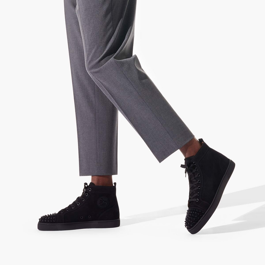 Giày Christian Louboutin Lou Spikes 'Black' 1140458B049 1140458B049 - Ảnh 5