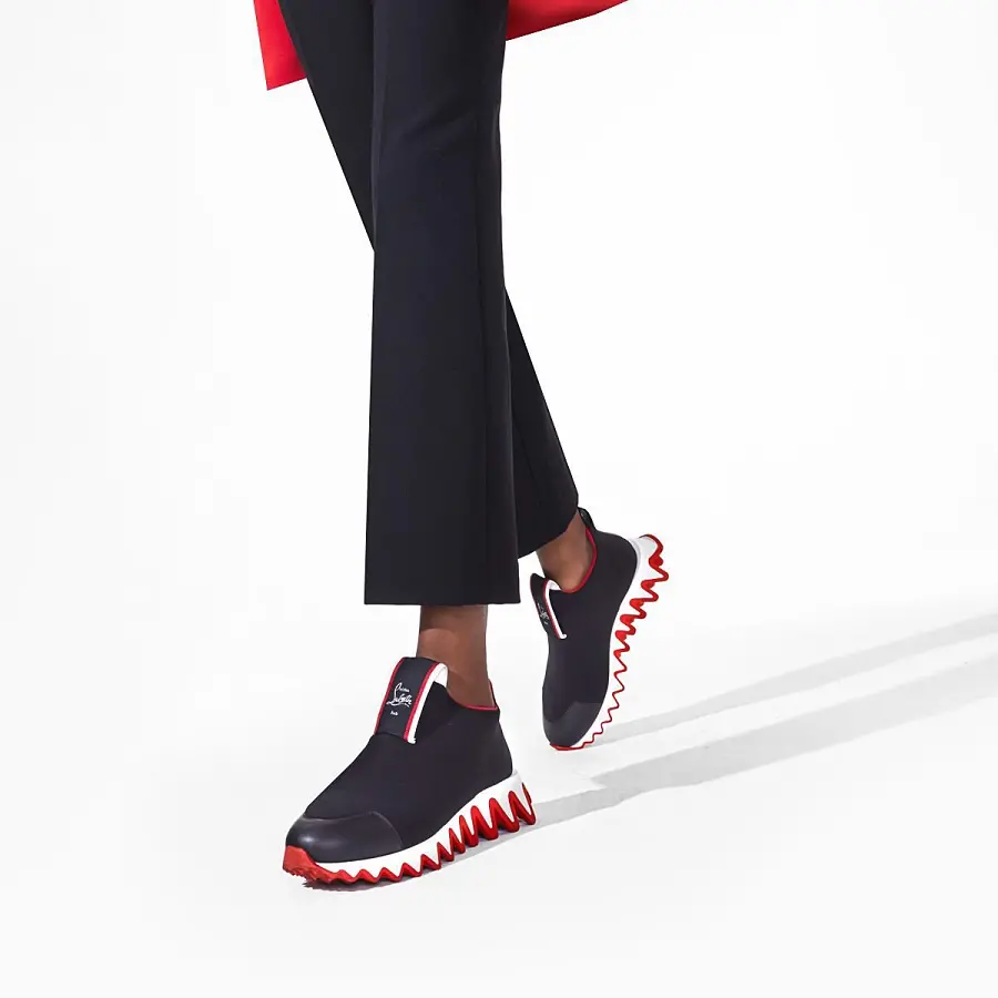 Giày Christian Louboutin Tiketa Run 'Black Red' 3201193BK01 - Ảnh 5