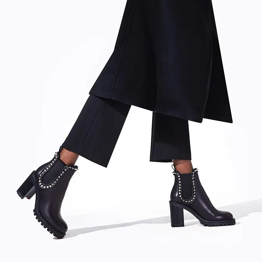 Giày Christian Louboutin Capahutta 70mm 'Black' 3200669BK65 - Ảnh 2