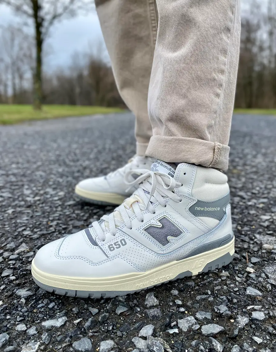 Giày New Balance 650R "Aime Leon Dore White Grey" BB650RA1 - Ảnh 3