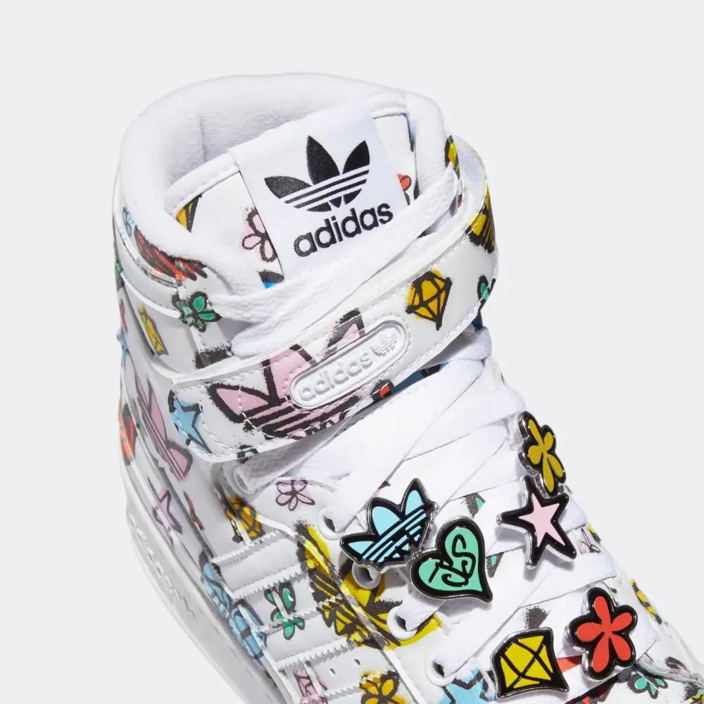 Giày Adidas Jeremy Scott Forum 84 High 'White Graffiti' HQ1128 - Ảnh 4