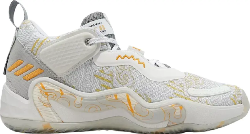 Giày Adidas D.O.N. Issue 3 Three Kingdoms 'White Yellow' HQ4502