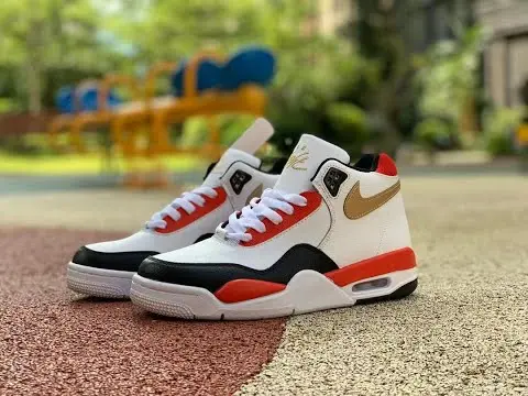 Giày Nike Flight Legacy White Red Gold DD8493-169 - Ảnh 7