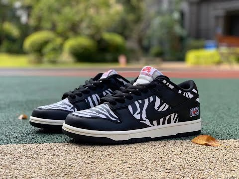 Giày Nike Quartersnacks x Dunk Low SB 'Little Debbie's Zebra Cakes' DM3510-001 - Ảnh 3