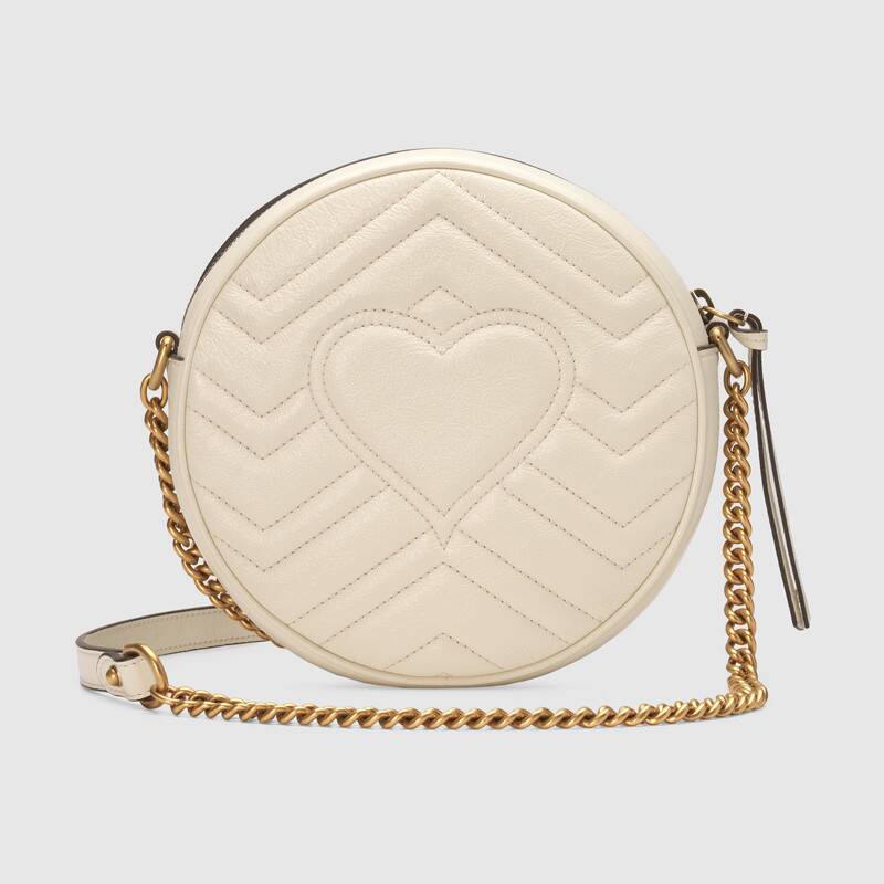 Túi Gucci GG Marmont Mini Round Shoulder Bag 550154 0OLET 9022 - Ảnh 2