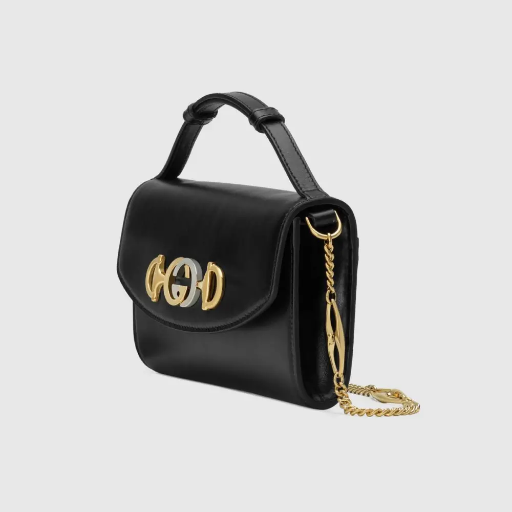 Alternative view of Túi Gucci Ladies Black Zumi Smooth Leather Mini Shoulder Bag 564718 05J0X 1000