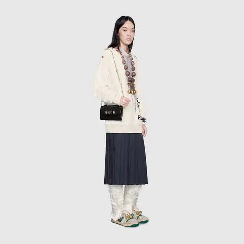 Túi Gucci Ladies Black Zumi Smooth Leather Mini Shoulder Bag 564718 05J0X 1000 - Ảnh 6