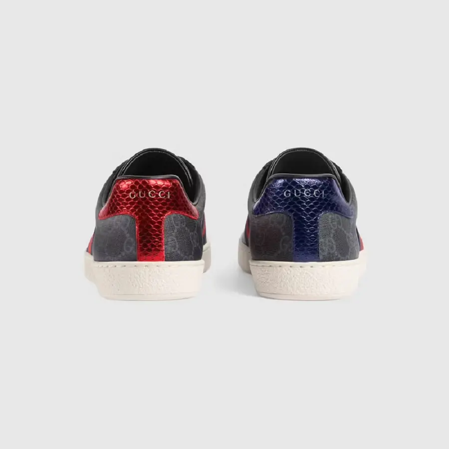 Giày Gucci Ace GG Supreme 'Black Grey' 429445-96G50-1130 - Ảnh 4