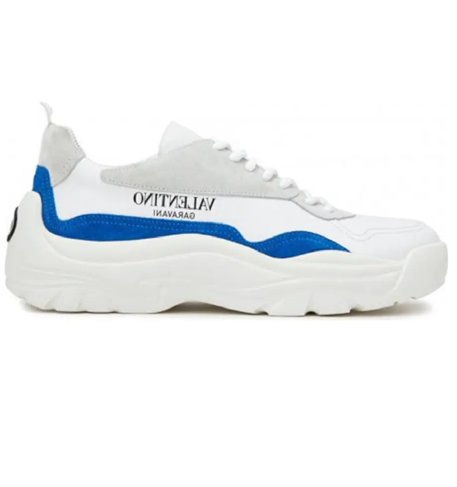 Giày Valentino Sneakers White Blue Leather UY2S0B17VRN52Q