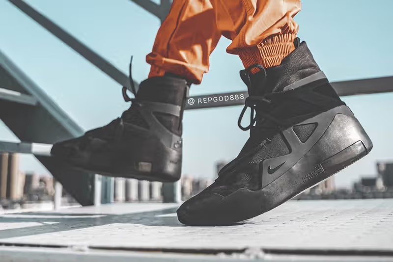 Giày Nike Air Fear of God 1 'Triple Black' AR4237-005 - Ảnh 5