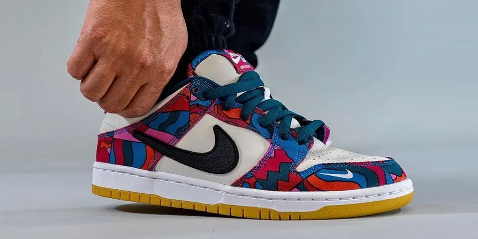 Giày Nike Parra x Dunk Low Pro SB 'Abstract Art' DH7695-600 - Ảnh 6