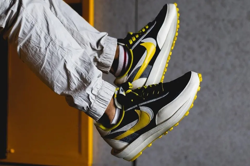 Giày Nike Sacai x Undercover x LDWaffle 'Bright Citron' DJ4877-001 - Ảnh 3