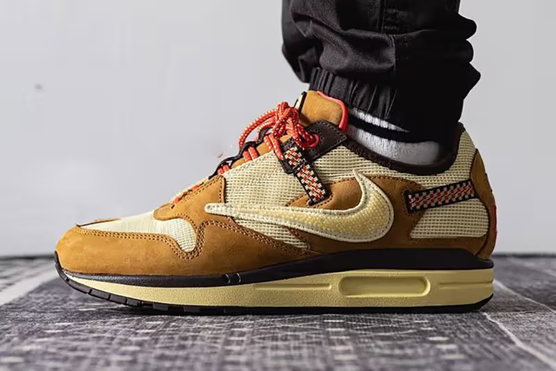 Giày Nike x Travis Scott Air Max 1 Cactus 'Wheat' DO9392-701 - Ảnh 2
