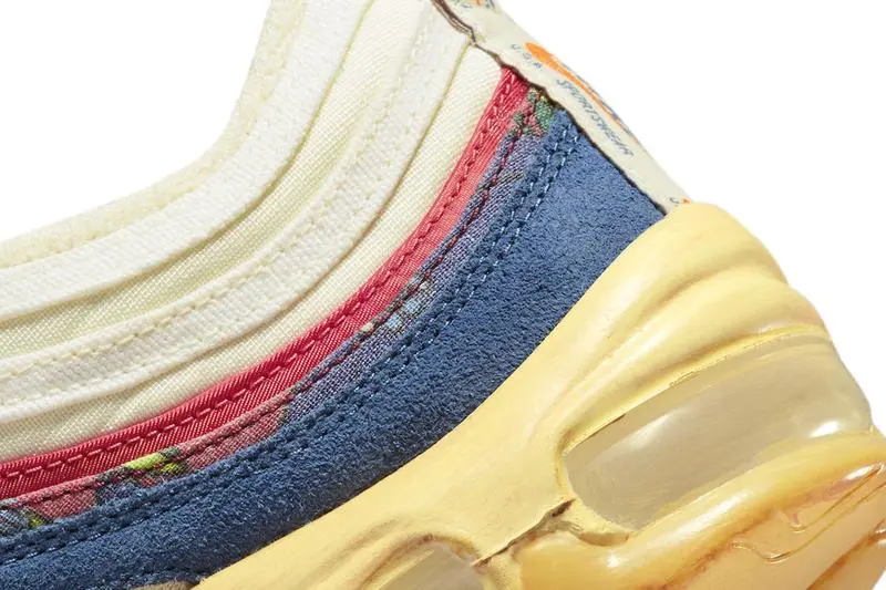 Giày Nike Air Max 97 'Coconut Milk Fossil Denim Red' DV1486-162 - Ảnh 4