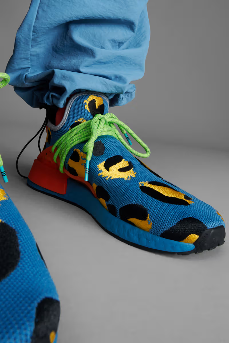 Giày Adidas NMD Hu Pharrell 'Animal Print Altered Blue' HP3220 - Ảnh 4