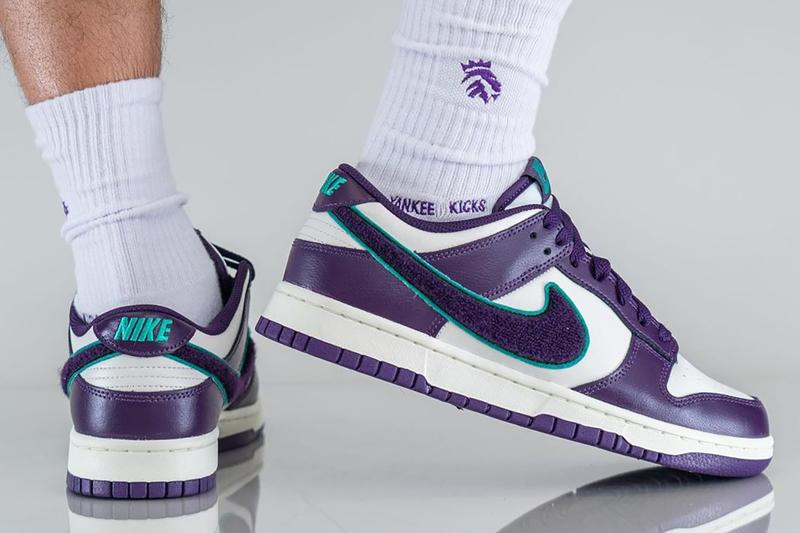 Giày Nike Dunk Low Chenille Swoosh 'Purple White' DQ7683-100 - Ảnh 5