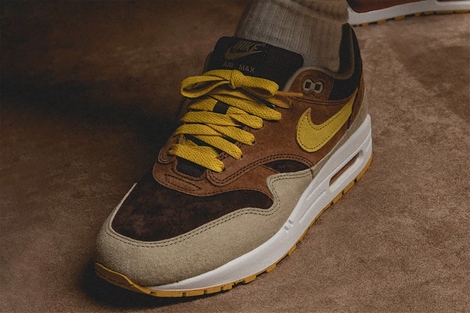 Giày Nike Air Max 1 PRM Duck 'Pecan Yellow Ochre' DZ0482-200 - Ảnh 3