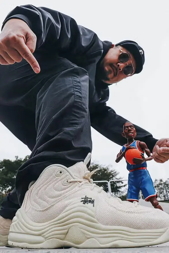 Alternative view of Giày Nike Air Penny 2 'Stussy Fossil' DQ5674-200