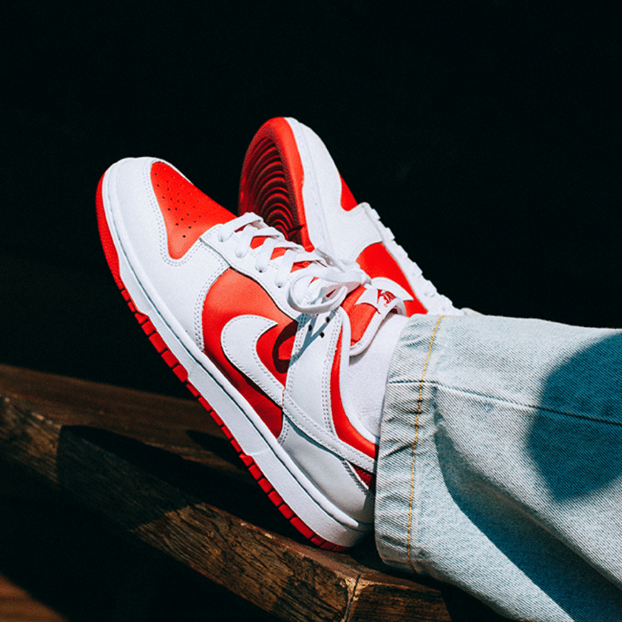 Giày Nike Dunk Low 'White University Red' DD1391-600 - Ảnh 4