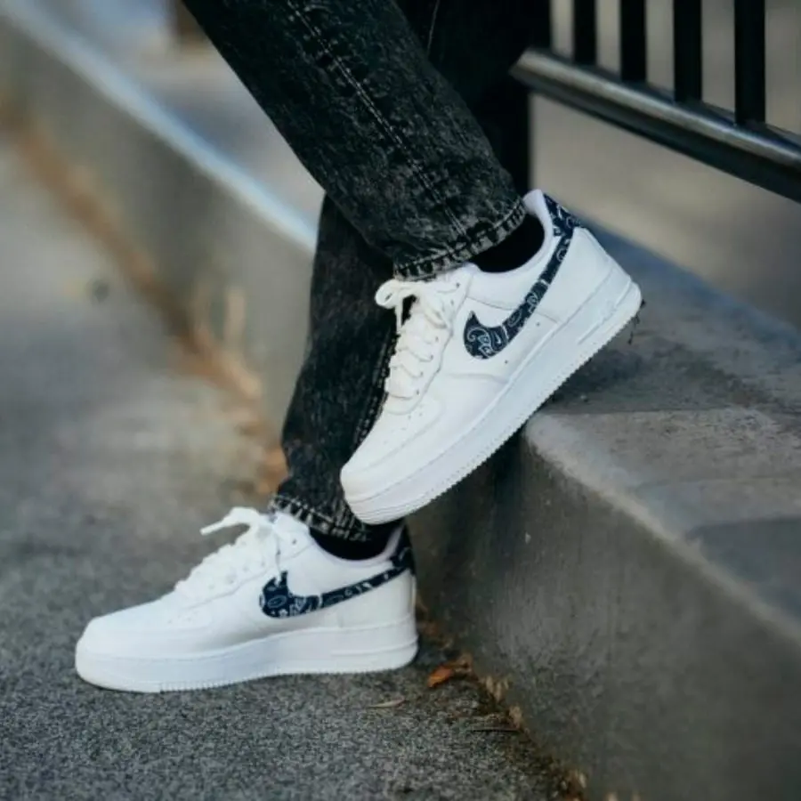 Giày Nike Wmns Air Force 1 '07 Essentials 'Black Paisley' DH4406-101 - Ảnh 5