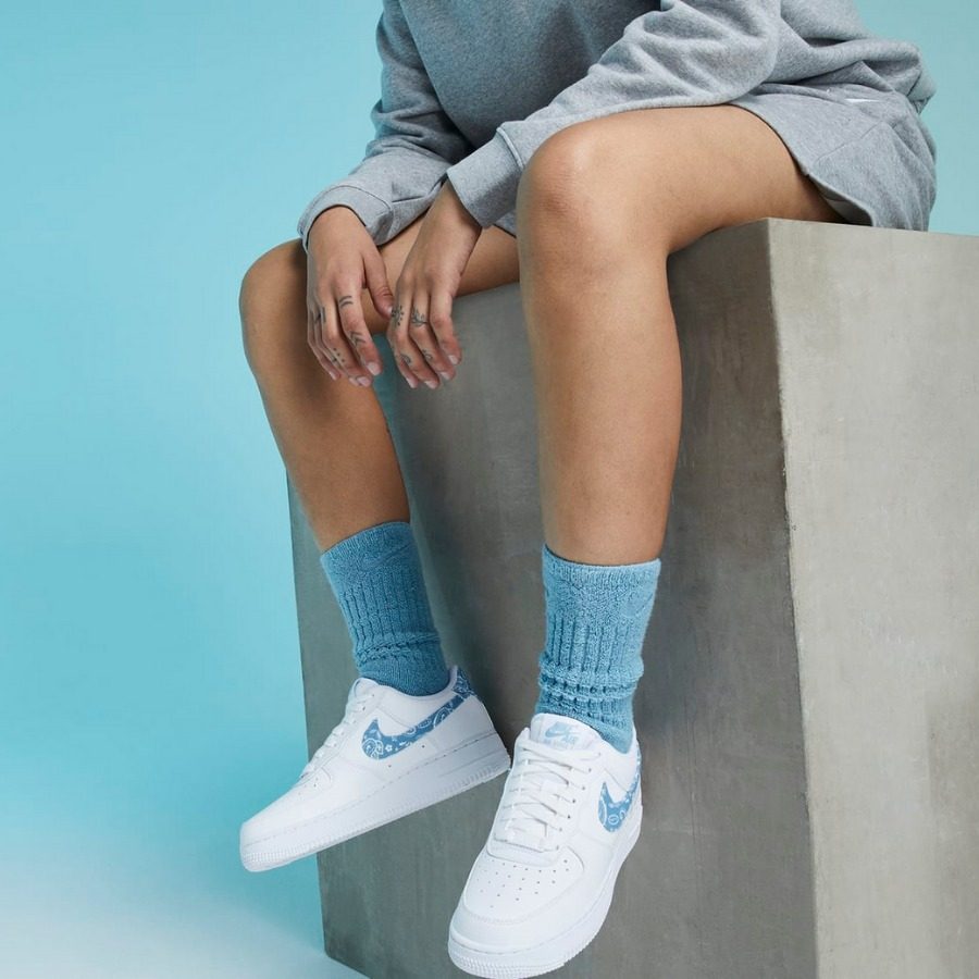 Giày Nike Wmns Air Force 1 '07 Essentials 'Blue Paisley' DH4406-100 - Ảnh 3