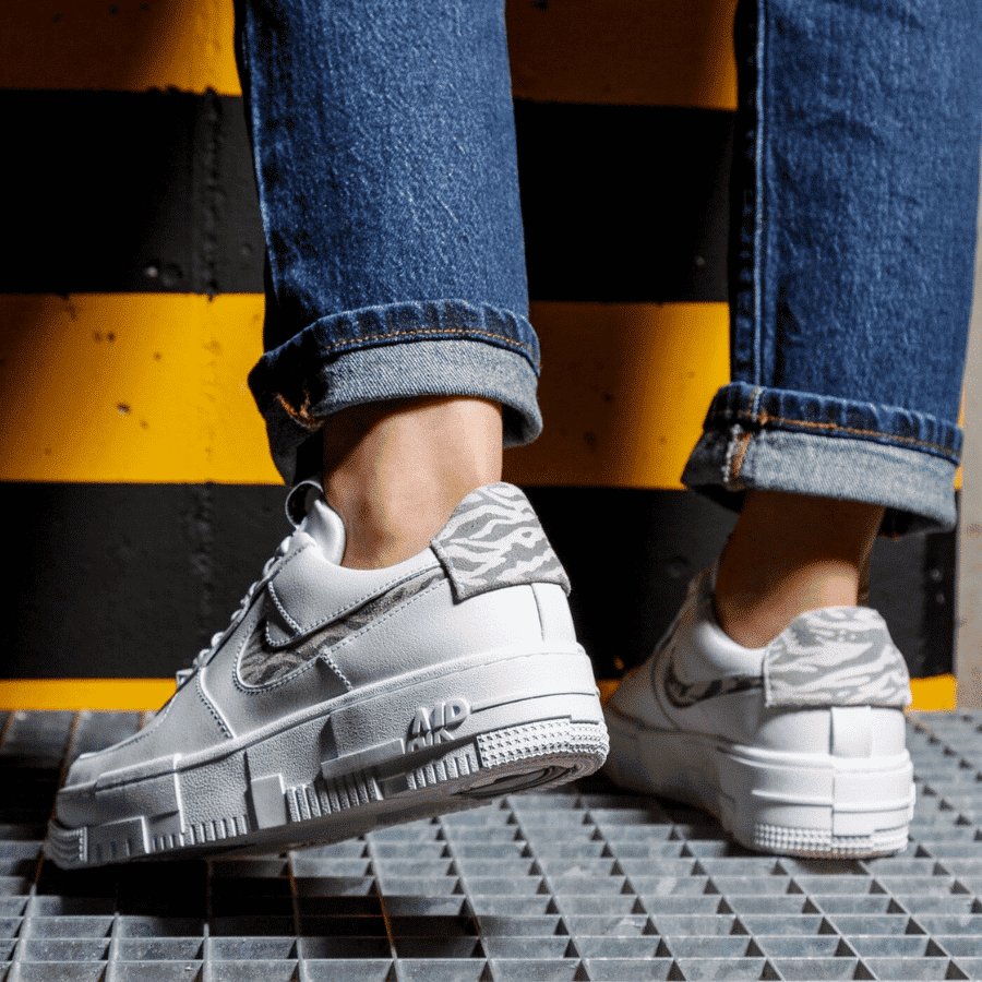 Giày Nike Air Force 1 Pixel Zebra 'White' DH9632-100 - Ảnh 3