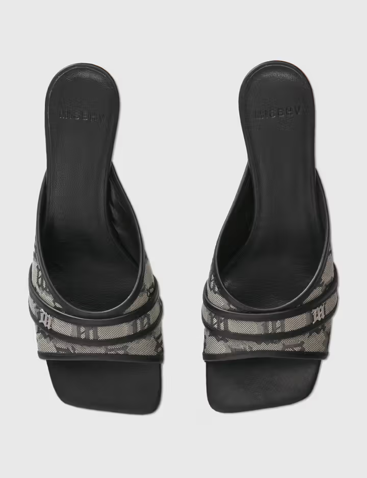 Giày MSIBHV Sasha Slip On Sandal Monogram Beige 3121BM631 - Ảnh 3