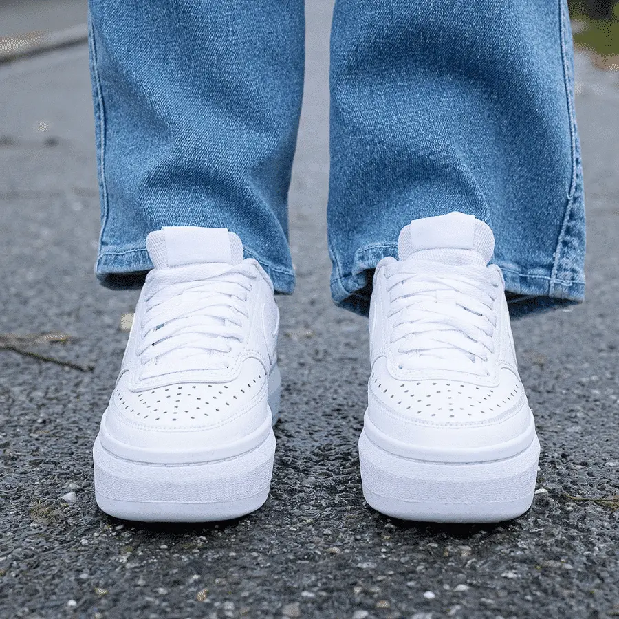 Giày Nike Court Vision Alta 'Triple White' DM0113-100 - Ảnh 6