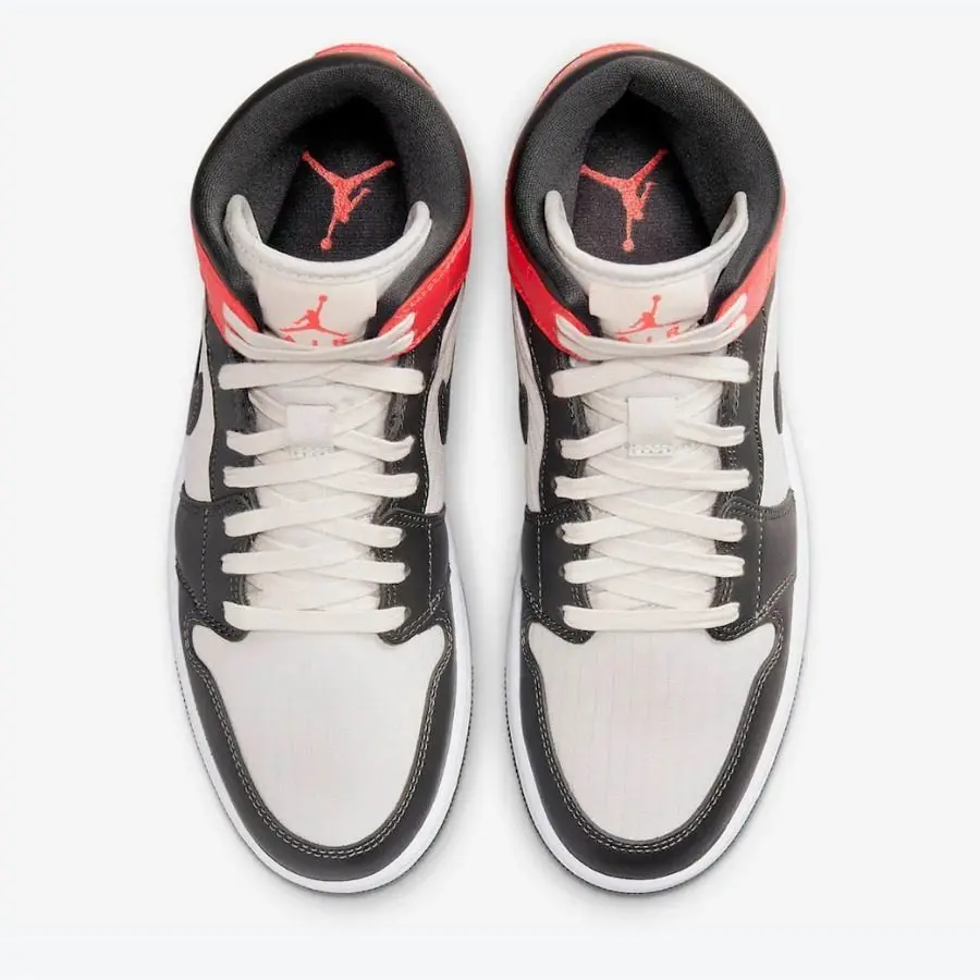 Giày Nike Wmns Air Jordan 1 Mid SE 'Newsprint' DQ6078-100 - Ảnh 6