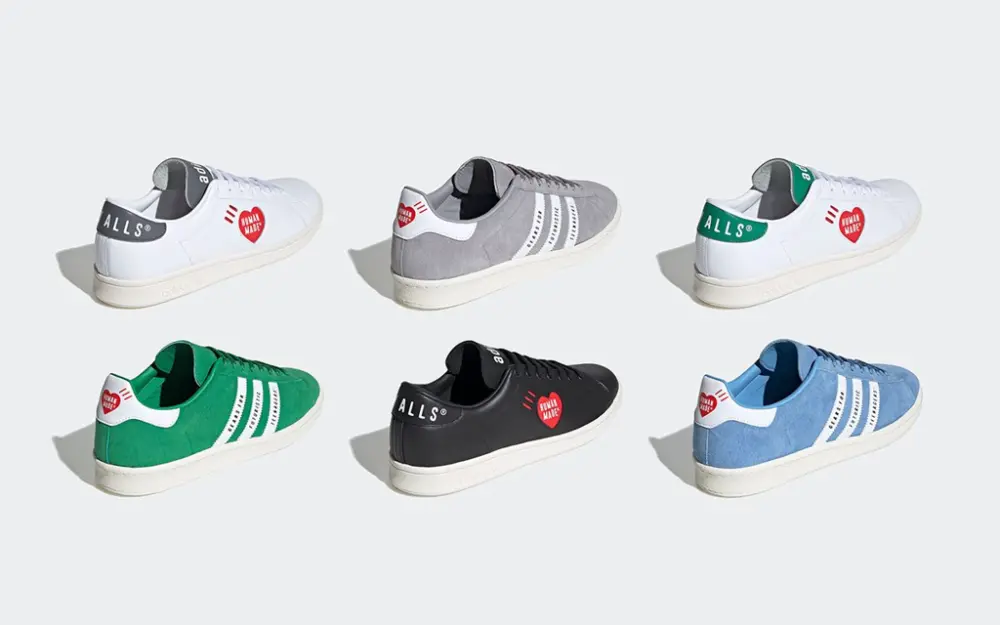 Giày Adidas Human Made x Stan Smith 'White Grey' FY0735 - Ảnh 5