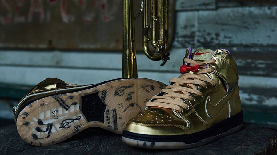 Giày Nike Humidity x Dunk High SB 'Trumpet' AV4168-776 - Ảnh 4