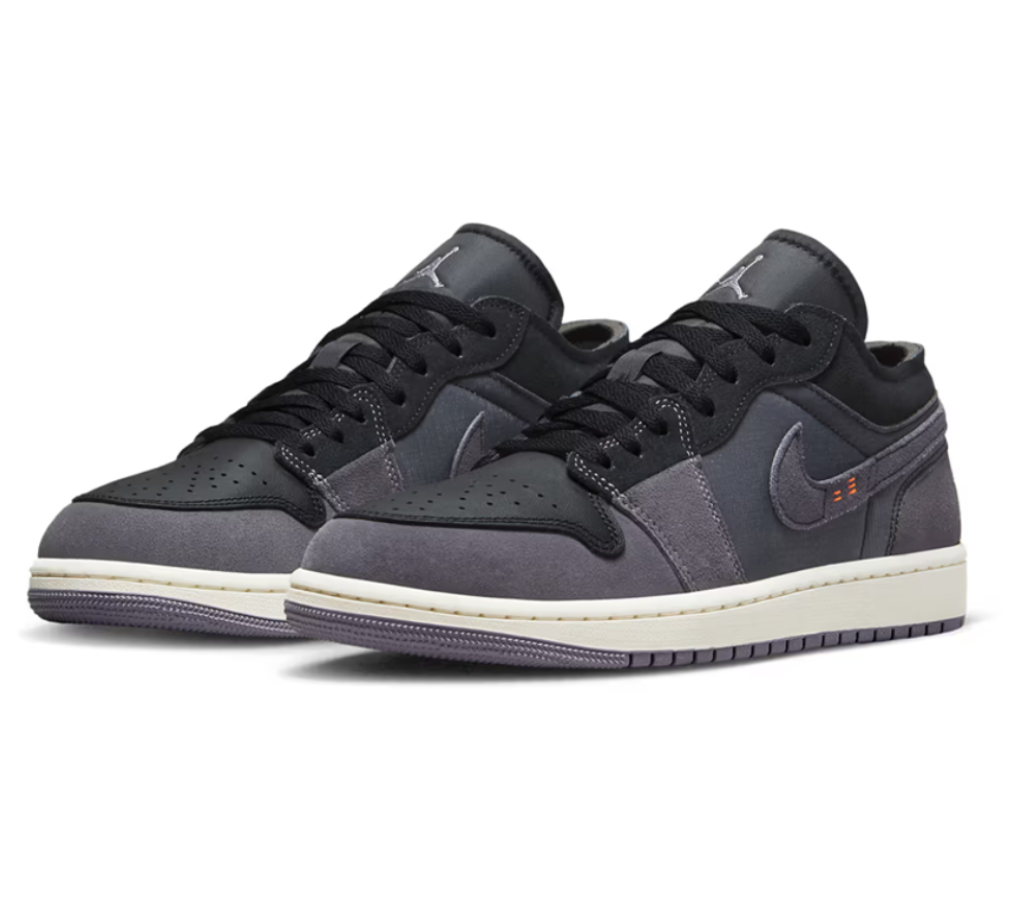 Giày Nike Air Jordan 1 Low Craft Inside Out 'Black' DN1635-001 - Ảnh 3