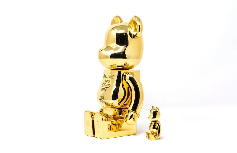 Mô Hình Bearbrick Bait Gold 9999 400% - Ảnh 4